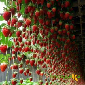 Клубника ампельная Анастасия купить по цене от 370р. в интернет-магазине «Посадика» с доставкой почтой в в Билибиное и по всей России – [изображение №1].