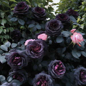 Роза Черная купить по цене от 450р. в интернет-магазине «Посадика» с доставкой почтой в в Билибиное и по всей России – [изображение №1].